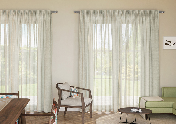 Sahara Voile, Metallic Pearl Grey - Made to Measure Curtains - Image 7